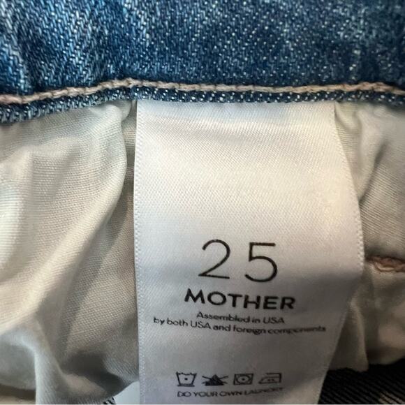 MOTHER The Hustler Ankle Fray Jeans Understudy NWT Size 25 - Picture 6 of 8